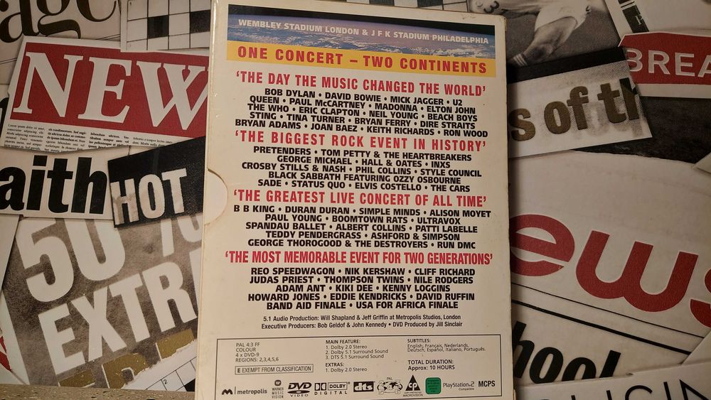 Humanitarian Foundation - Live Aid 1985 na 4 x DVD