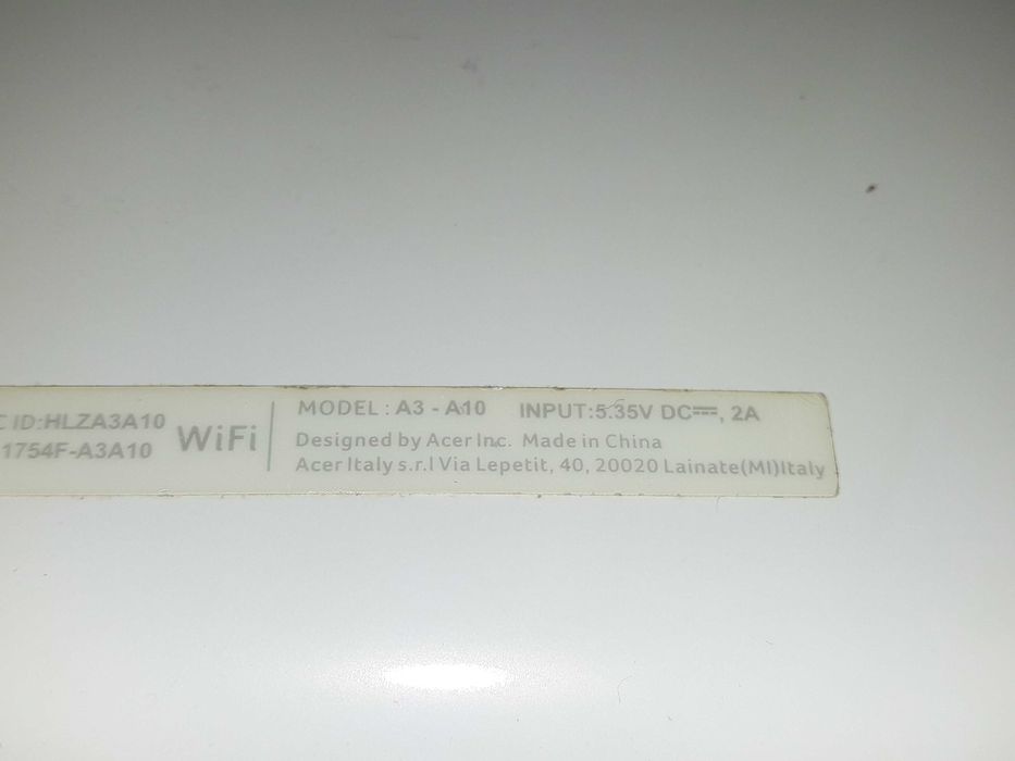 TABLET Acer Iconia A3-A10