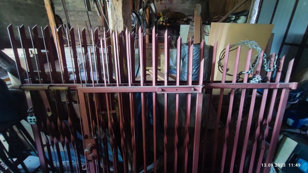 Ogrodzenie z płaskownika + brama + furtka