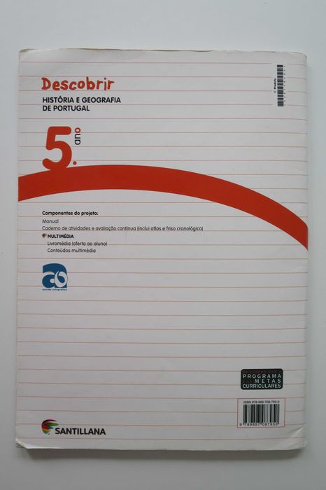 Caderno de atividades História eGeografia 5º ano “Descobrir” Santilana