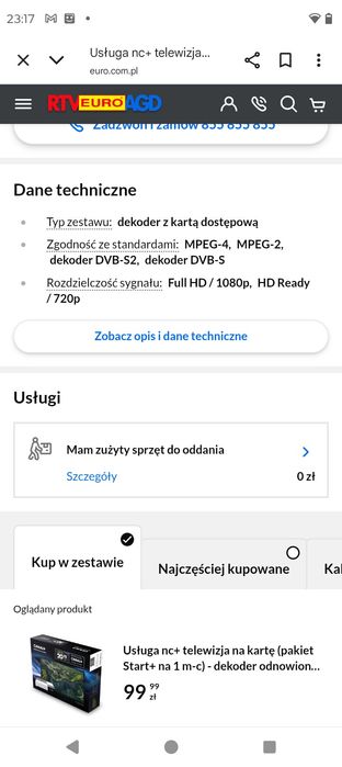 Dekoder cyfrowy canal +