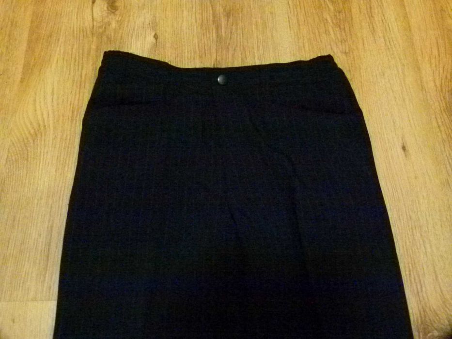 roz 146 spodnie z garnituru czarne w paski galowe eleganckie chłopięce