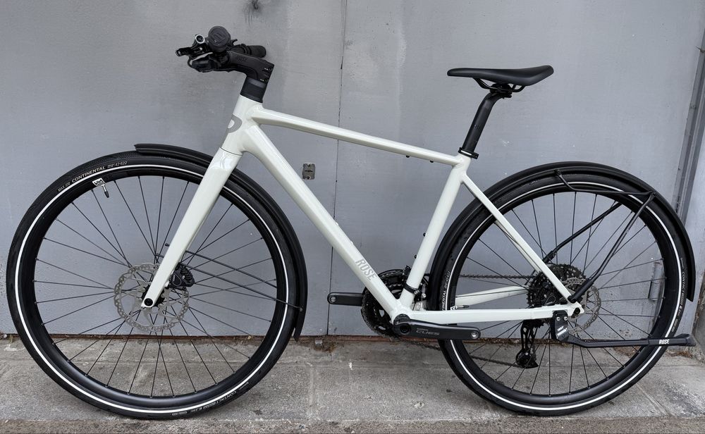 Міський/гравійний велосипед Rose Sneak, розмір S, 2026, Shimano Cues, білий перламутровий колір