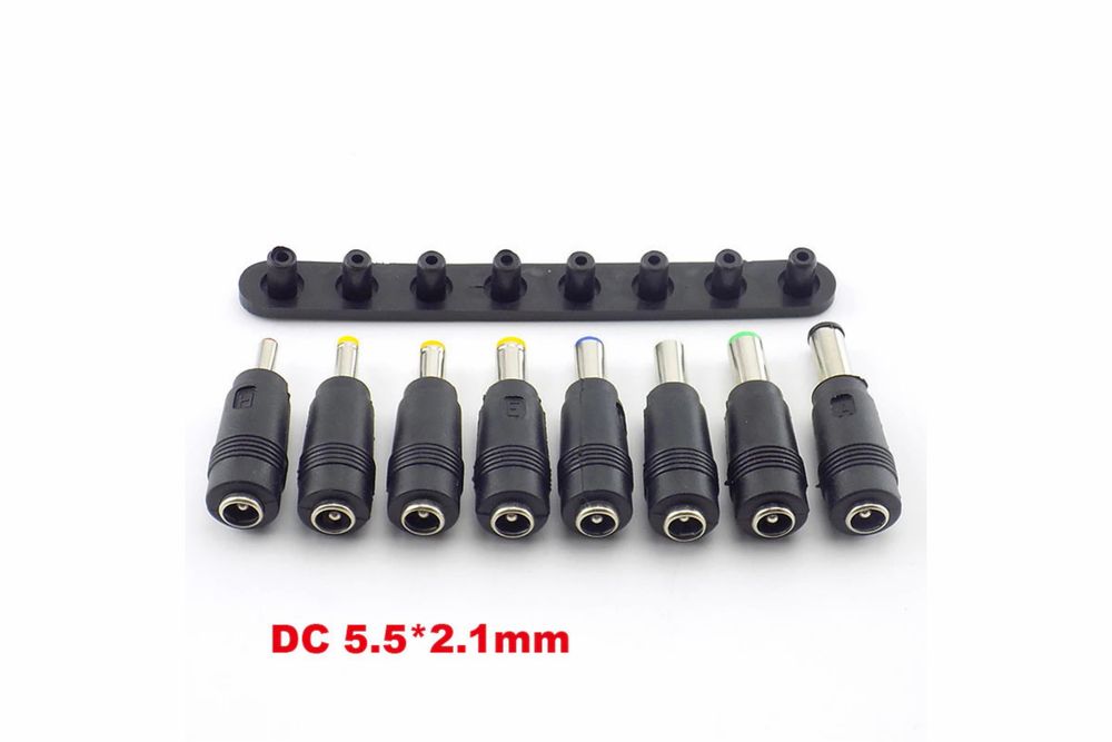 Набір перехідників адаптерів роз’ємів для техніки з dc 5.5x2.1