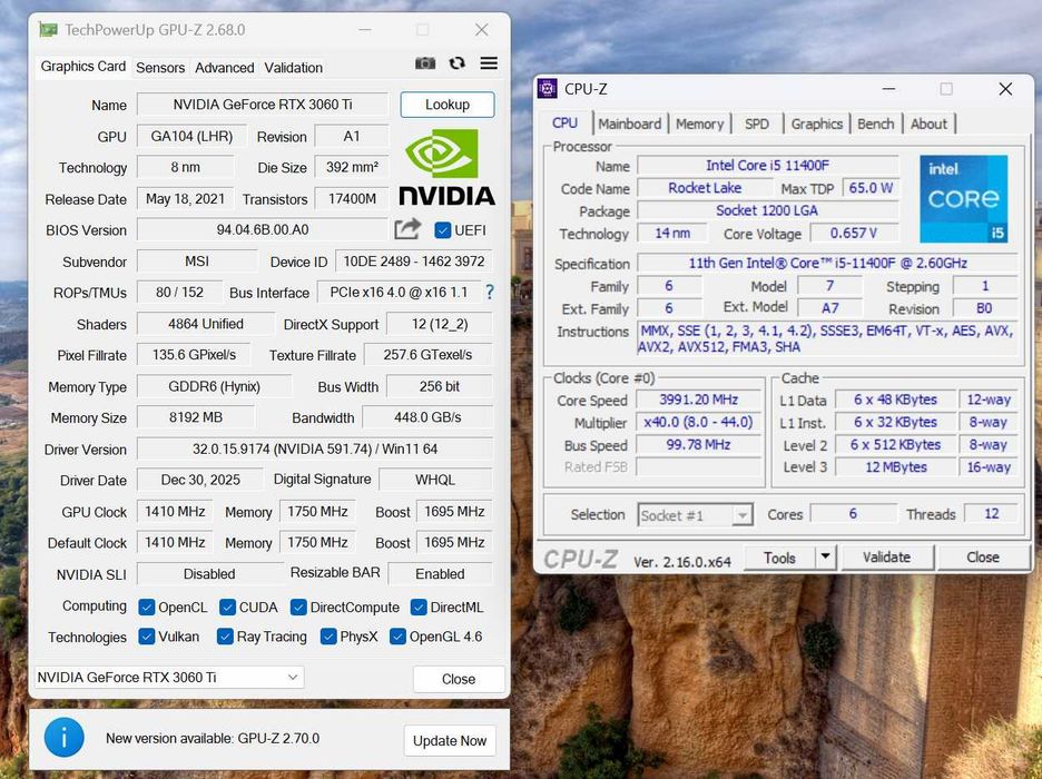 RTX 3060Ti | Intel i5 11400 | 32GB | SSD | Ігровий/Робочий ПК
