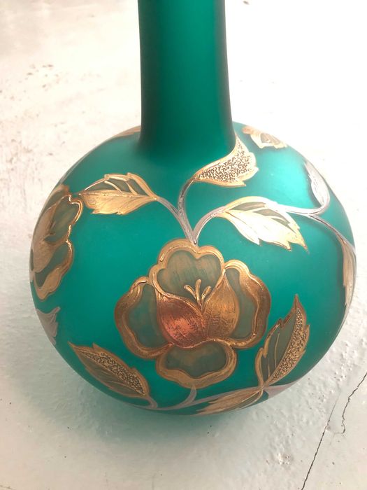 Jarra Verde Marinha Grande Olinda Colaço Peça Única Com Certificado