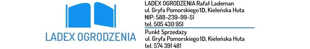 Słupek 60x40mm, słupki do ogrodzenia panelowego