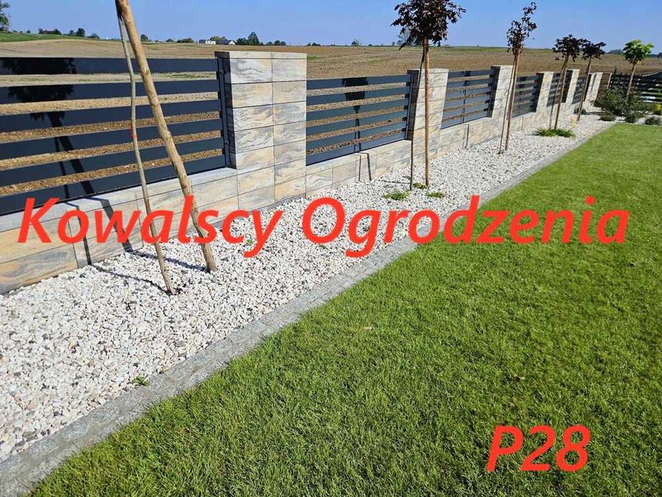 Ogrodzenie frontowe, palisadowe Bramy Ogrodzenia Metalowe  MONTAŻ