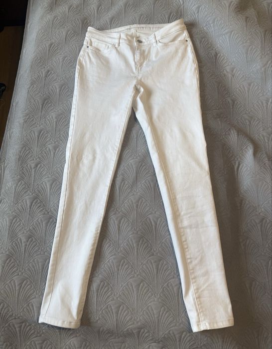Damskie białe jeansy 38 Orsay