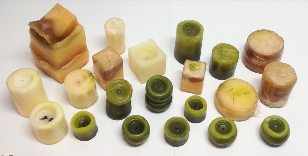 Velas decorativas (lote de 22 un.)