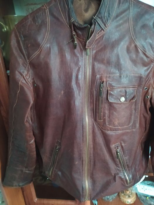 Куртка чоловіча шкіряна весна осінь