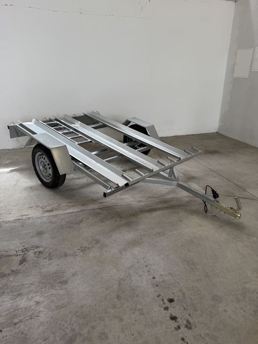 Atrelado novo em aluminio para tres motas