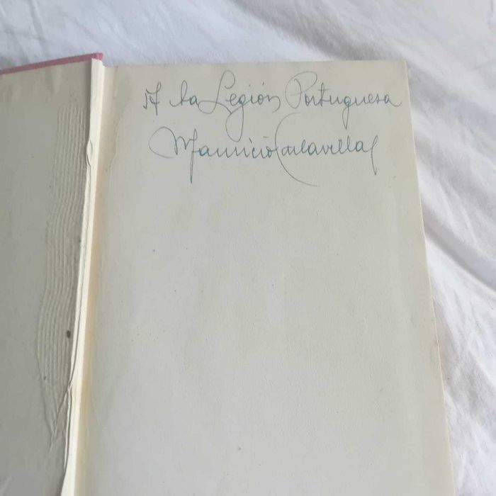 M. Carlavilla, El Rey (com dedicatória do autor à Legião Portuguesa)