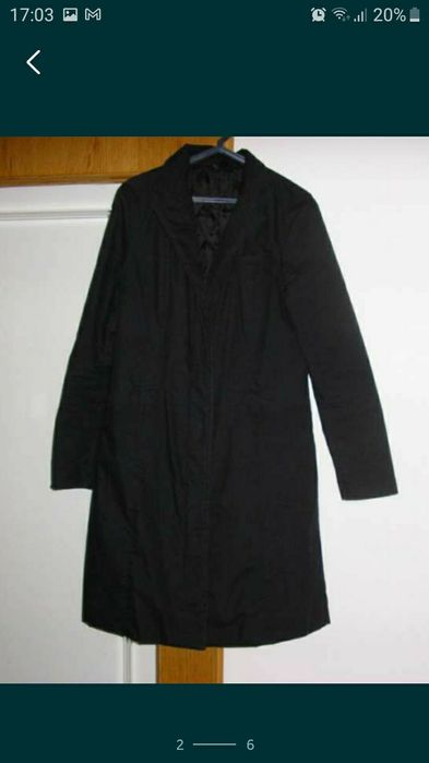 Sobretudo/gabardine cor preta