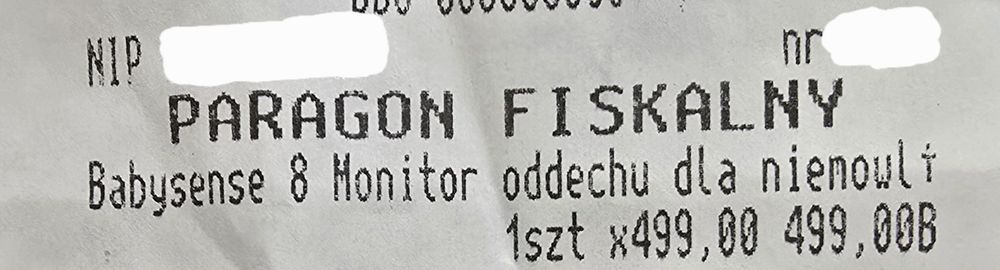 Senso oddechu Babysense 8