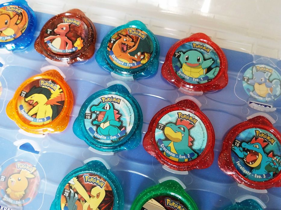 99 tazos + arquivador POKEMON KRAKS | Panini lote