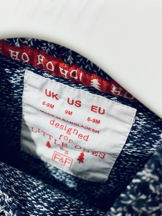 Sweterek świąteczny dla chłopca r. 74