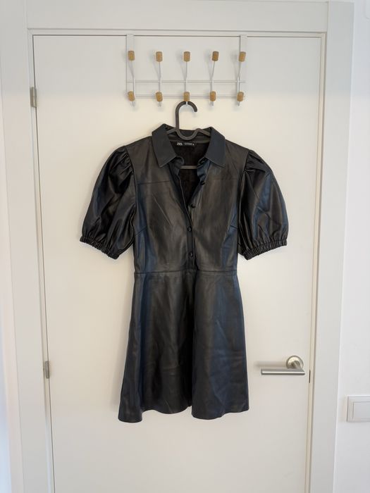 Міні-плаття з эко-шкіри Zara