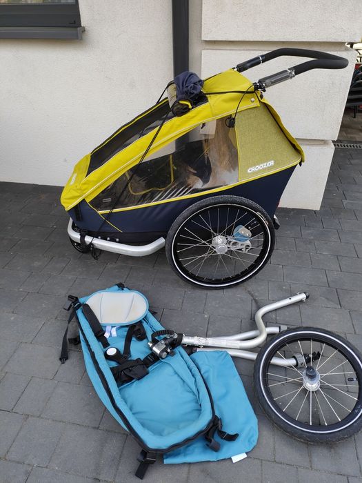 Przyczepka rowerowa Croozer 1 amortyzacja 3w1 riksza