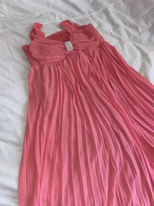 Сукня рожева максі, випускний, для вагітних