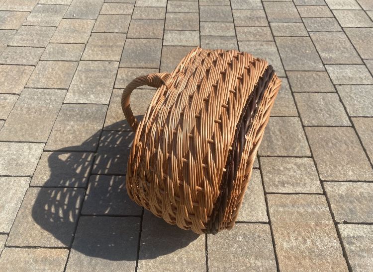 Kosz WIKLINOWY Zakupowy Prezentowy Piknikowy Na Grzyby