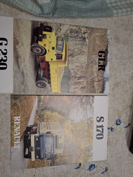 Brochuras publicidade vintage camiões renault