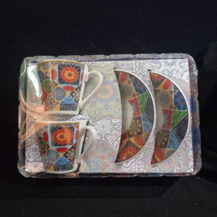 Conjunto 2 chávenas café com pires