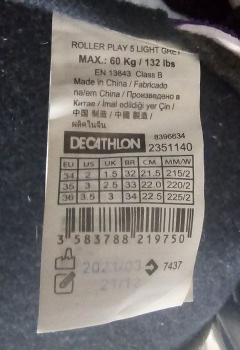 Rolki dla dzieci 34-36 z kompletem ochraniaczy