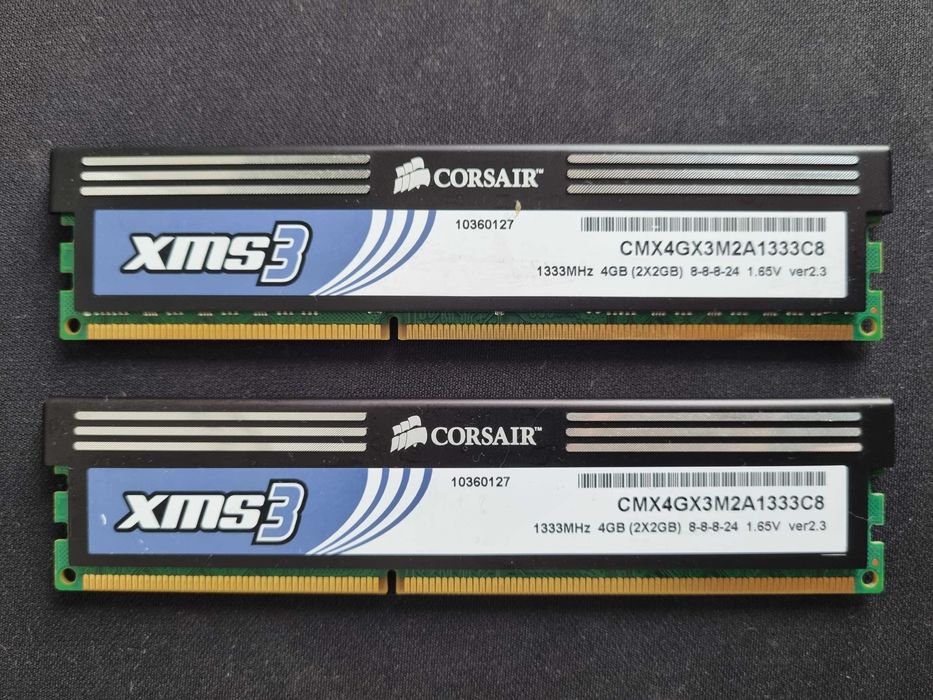 RAM 8GB DDR3 (4x2GB) Corsair + Kingston