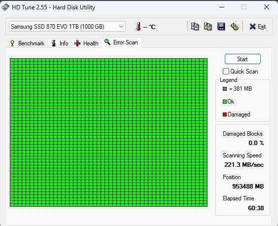 Samsung 870 EVO 1TB SATA SSD 2,5" - stan idealny
