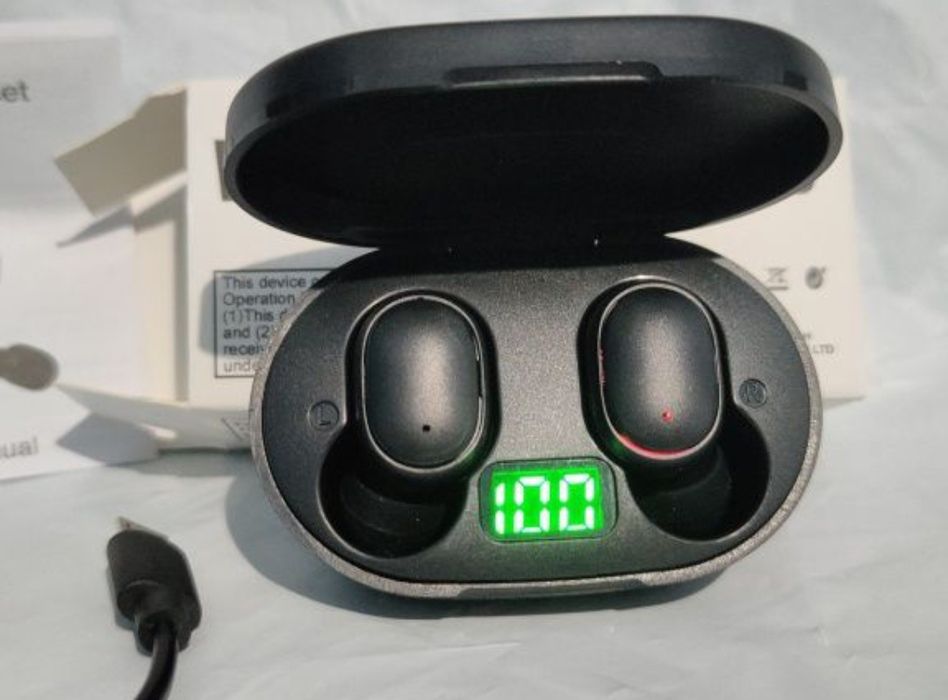 Бездротові Bluetooth навушники TWS E6S з LED дисплеєм