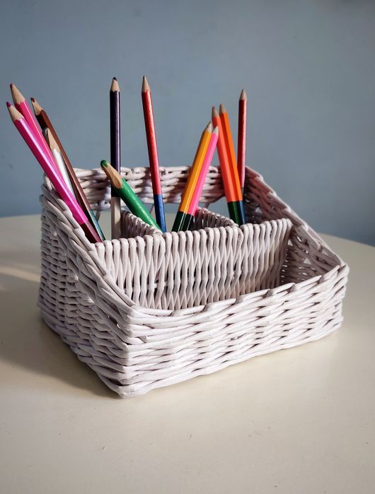 Кошик органайзер з паперової лози