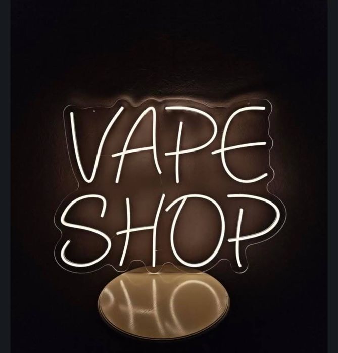 Неонова вивіска vape shop