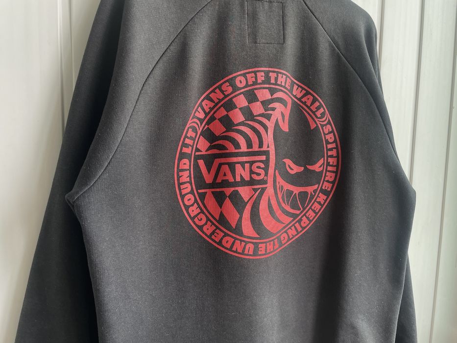 Черный овершот Vans x Spitfire cotton Jacket Sk8 y2k /M