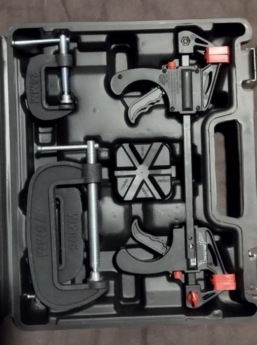 Conjunto de grampos de aperto rápido 16 peças Parkside 

16 peças