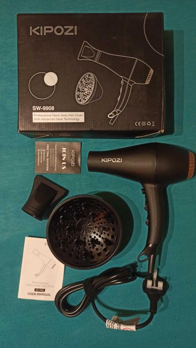 Suszarka KIPOZI 2200W + dyfuzor i koncentrator