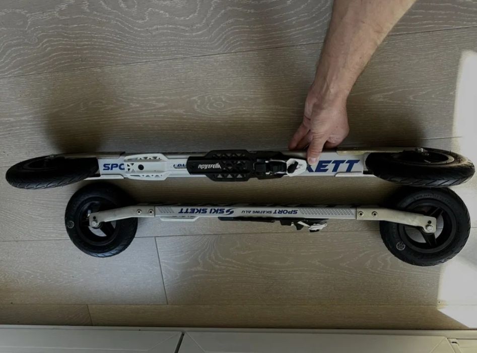 Nartorolki caly zest (wiazania,rekawice,nartorolki,kije,buty 41) nowe