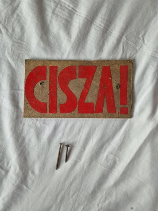 Tablica PRL stara CISZA!
