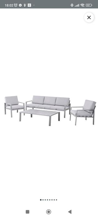 Gotowy Zestaw Mebli Ogrodowych Goodhome Moorea 5-Osobowy