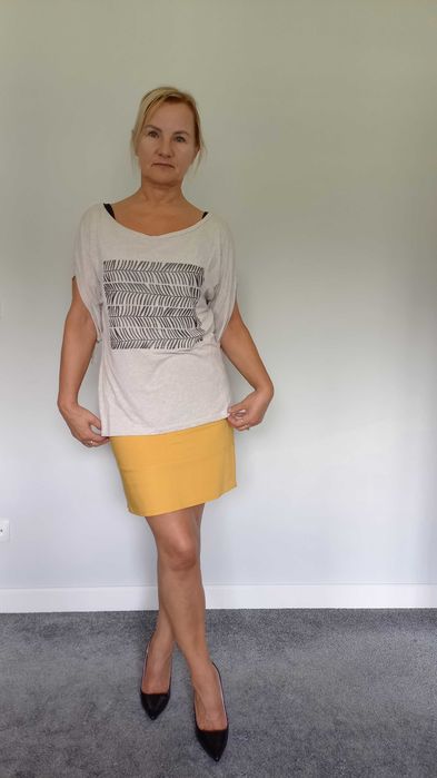 Bluzka beżowa 38/M Promod