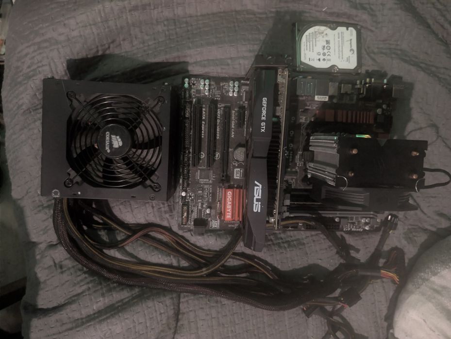 Zestaw części komputerowych procesor, grafika, zasilacz DDR3/i5