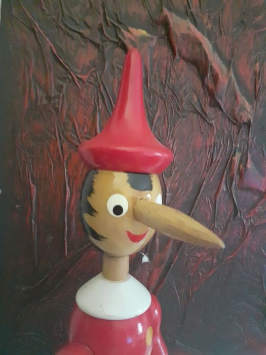 Boneco Pinoquio Madeira Articulado 40 cm