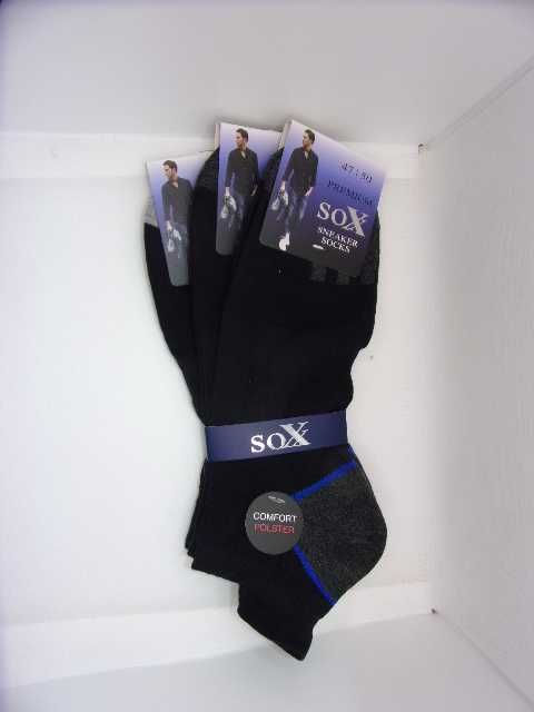 3x Stopki męskie bawełniane duże rozmiary 47-50. Premium Sox. CNB16457