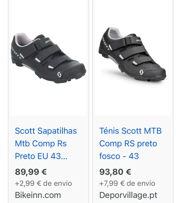 Sapatinhas SCOTT encaixe BTT