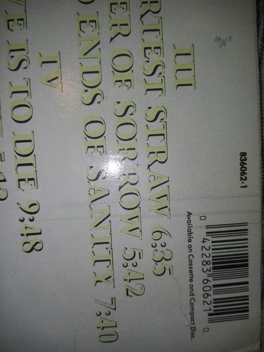 Vinil metallica - and justice for all 1988 vertigo first edition 2 lp