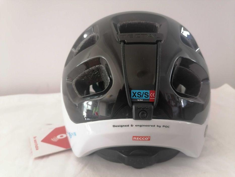 Kask rowerowy Poc Tectal Race Spin Hydrogen White Black XS/S 51-54cm