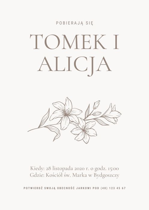 Zaproszenia ślubne