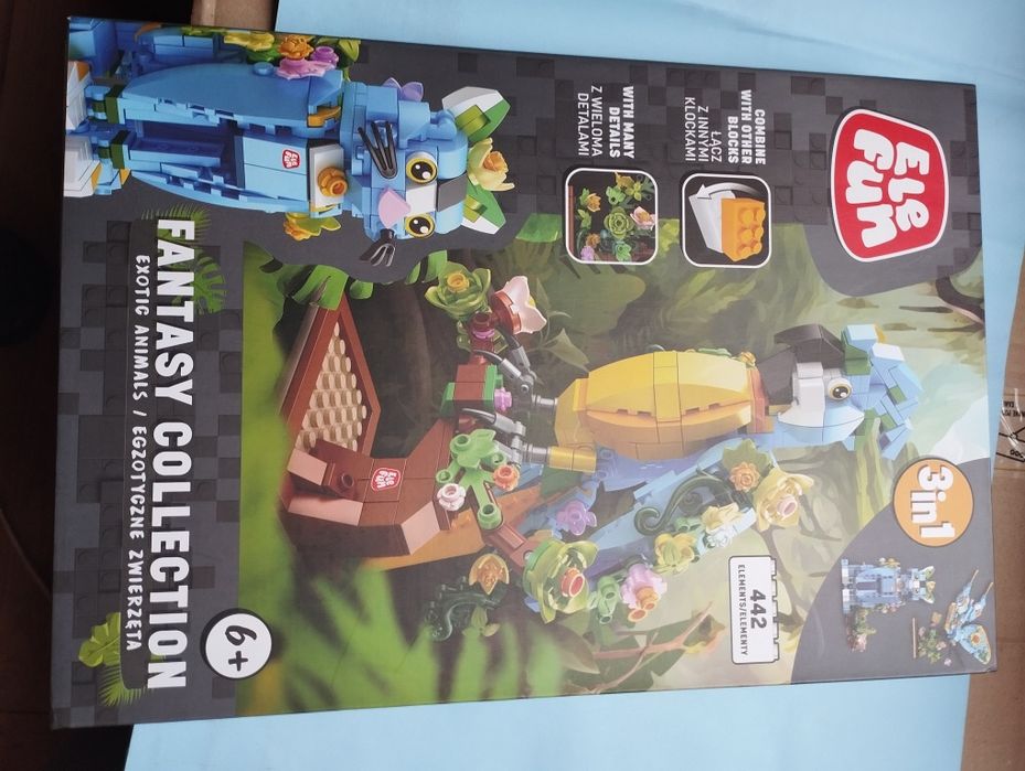 Klocki Elefun Fantasy Collection Egzotyczne zwierzęta (3w1)