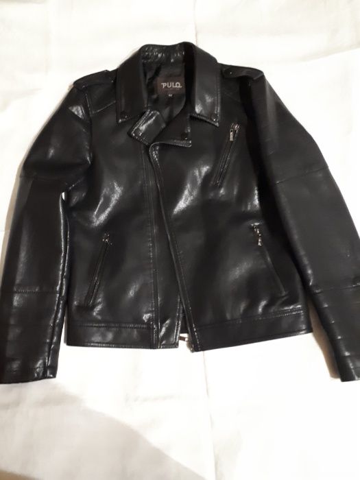 Кожаная  мужская  куртка  (косуха)  Турция