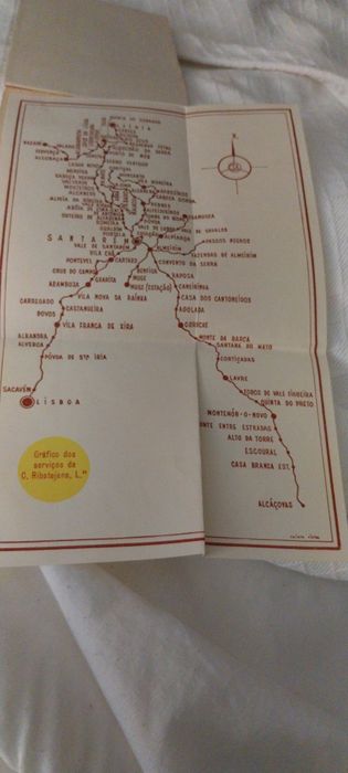 Horário  geral de camionagem Ribatejana de 1956